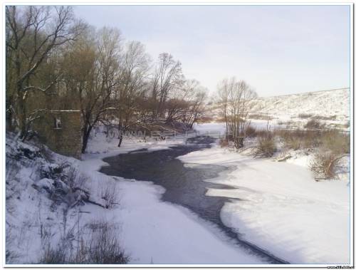 Кураповская ГЭС (мельница) зимой 2014г.