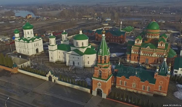 Вид на Троекуровский монастырь с воздуха 2016г.