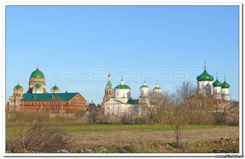 Вид на Троекуровский женский монастырь