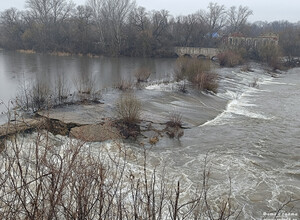 Троекуровская ГЭС весной